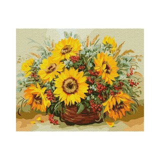 플레이어바웃 DIY 명화 그리기 세트 40 x 50 cm, 해바라기바구니, 1개