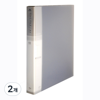 마이다스 PP칼라 A4 60매 3공링 바인더화일, 흑색, 2개