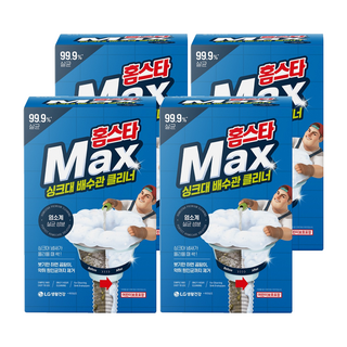 홈스타 맥스 싱크대 배수관 클리너, 680ml, 4개