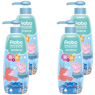 Probo 博寶兒 柔護沐浴露, 植物胺基酸配方, 溫和低敏不刺激, PCA保濕因子, 黑燕麥萃取與類神經醯胺, 500ml, 4瓶