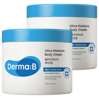 Derma B 超保濕身體乳霜 集中高保濕, 430ml, 2罐