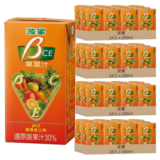 波蜜 果菜汁BCE, 160ml, 96入