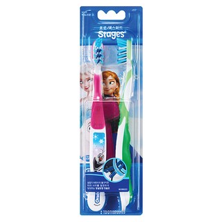 Oral-B 歐樂B 冰雪奇緣兒童牙刷 第四階段, 顏色隨機, 2支, 1組