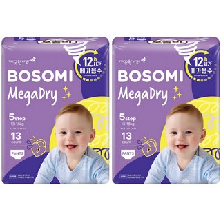 보솜이 메가드라이 팬티형 기저귀 공용, 5단계, 26매