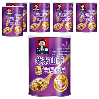 QUAKER 桂格 紫米山藥燕麥, 700g, 6罐