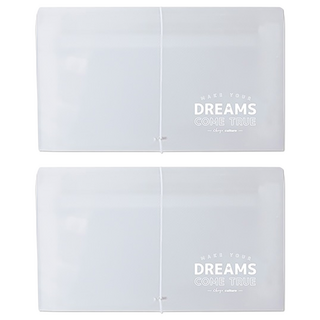 珠友文化 12層迷你風琴夾 鬆緊帶, 透明, 2個