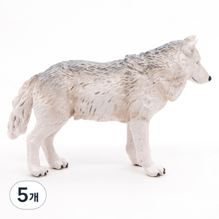 papo 野生動物北極狼公仔模型, 5個