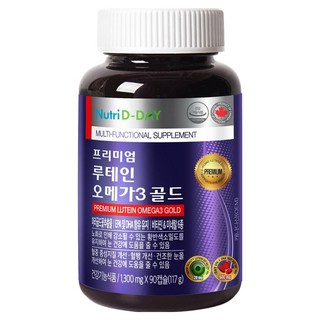 Nutri D-DAY 葉黃素&Omega 3 Gold膠囊, 90顆, 1罐