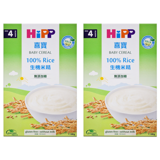 HiPP 喜寶 BABY CEREAL 100% Rice生機米精 無添加糖 4個月以上, 200g, 2盒