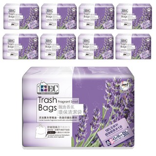 EASY CLEANER 家簡塵除 薰衣草香氛環保清潔袋3捲入 小, 15L, 3包