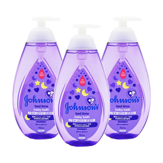 Johnson's 嬌生 嬰兒甜夢沐浴露 無淚配方 弱酸性成分, 750ml, 3瓶