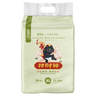 波比 PureBaby 植萃抑菌接財褲 黏貼型 12~17kg, XL, 20片