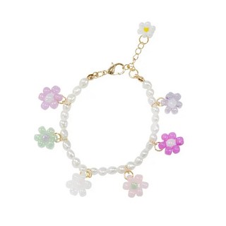 Mia&Oli 彩色小花日本珠手鍊, 42cm