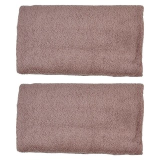 non-no 儂儂 驚吸水小浴巾 90x55cm 天然棉花 多色可選, 咖啡色, 2個