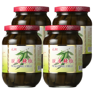 福松 脫皮辣椒, 精選釀味, 450g, 4罐