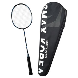 스맥스코리아 풀카본 초경량 배드민턴 라켓 68g, 테세우스 블랙, 1개