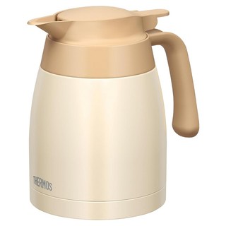 THERMOS 膳魔師 不銹鋼真空保溫壺 TTB-1001 乳白色 1L, 1個