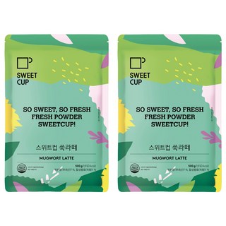 스위트컵 쑥라떼 파우더, 2개, 500g, 1개입