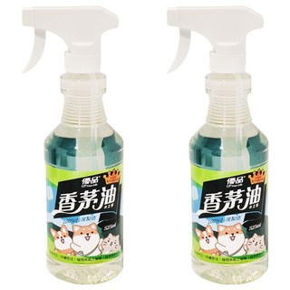 優品 森之萃油噴槍 525ml 台灣製造, 2瓶, 香茅