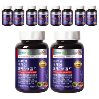 뉴트리디데이 프리미엄 루테인 오메가3 골드, 90정, 10개