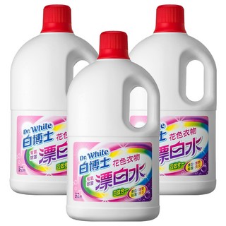 Dr.White 白博士 有氧除菌漂白水 花色衣物, 2kg, 3個
