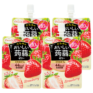 Tarami 達樂美 吸果凍 草莓 口感Q彈 方便攜帶 隨時享受美味, 150g, 4包