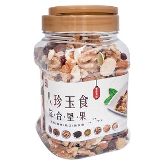 品鮮生活 綜合大堅果桶 八珍玉食 600g 健康美味, 1罐