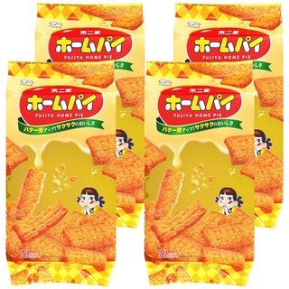 不二家 千層派22枚 酥脆奶油香 獨立包裝分享 家庭號點心, 110g, 4入