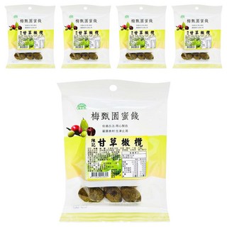 梅甄園 陳記 甘草橄欖, 60g, 5包
