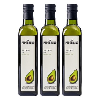 Pepebruno 酪梨油, 500ml, 3個