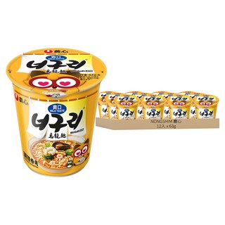 NONGSHIM 農心 爽口海鮮烏龍杯麵, 63g, 12入