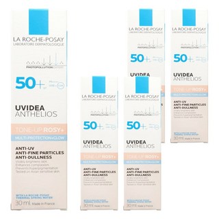 LA ROCHE POSAY 理膚寶水 台灣公司貨 全護清透亮顏防曬隔離乳 UVA PRO 新瑰蜜霜, 30ml, 5盒