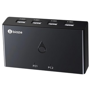 biaze 畢亞茲 二進四出 USB2.0切換器 經典版 支援熱插拔 免驅即插即用, KVM30, 1個