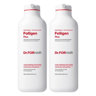 닥터포헤어 탈모증상완화 볼륨강화 폴리젠 플러스 샴푸, 500ml, 2개