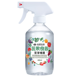 台塑生醫 Dr's Formula 蔬果食器潔淨噴霧, 400ml, 1瓶