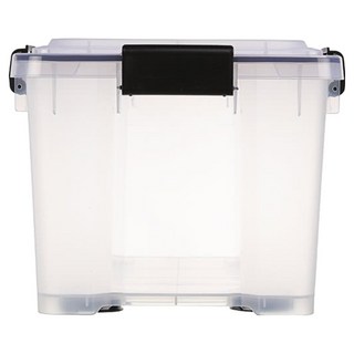 KEYWAY 聯府 Fine防潮整理箱 附輪 20L, 透明色, 1個