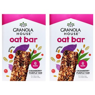 GRANOLA HOUSE 宴麥森林 燕麥棒 紫薯蔓越莓 Set 6 含膳食纖維 方便攜帶, 192g, 2盒