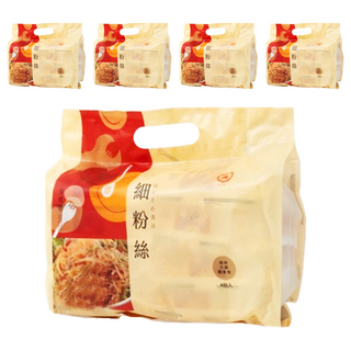 中農 細粉絲 Set 8入 台灣製造 採用天然澱粉原料, 280g, 5包