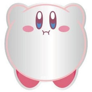 T'S FACTORY 鏡貼 卡比噗噗臉 尺寸H60xW60xD2mm, 1個