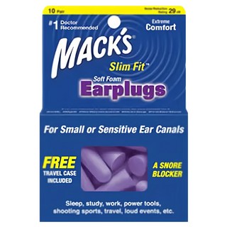 MACK'S 泡棉耳塞 紫色, 1組, 10副