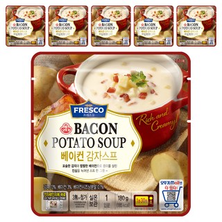 오뚜기 프레스코 베이컨 감자스프, 180g, 6개