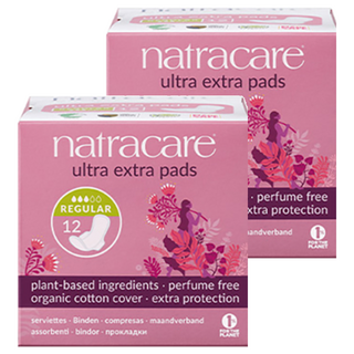 나트라케어 엑스트라 패드 생리대 날개형, 소형, 12개입, 2개