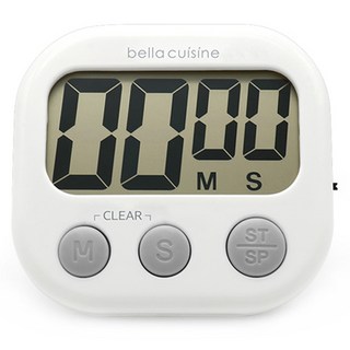 Bellakuzin 數字烹飪計時器, 白色的, 1個