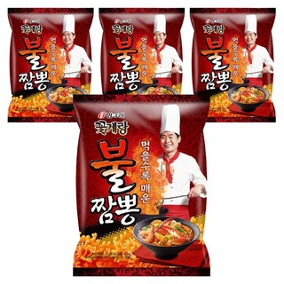 Binggrae 螃蟹餅乾 火辣炒碼口味, 70g, 4包