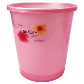 KEYWAY 聯府 大珠光 花語垃圾桶/紙林 9.5L 2個, 粉色