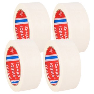 iQIHAN 美紋紙膠帶 50mm x 20m 白色, 4捲