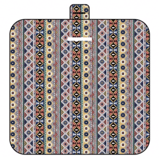 加厚加大可手提牛津布野餐墊, 滌綸布料, 絲棉, 210D牛津布底, 可機洗, 4-6人, 200 x 200cm, 波西米亞 多色