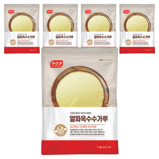 O.Q.B α-玉米粉, 1kg, 5個