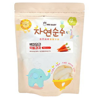 MB BABY 萌寶寶 大米餅 4個月以上, 胡蘿蔔, 20g, 1包