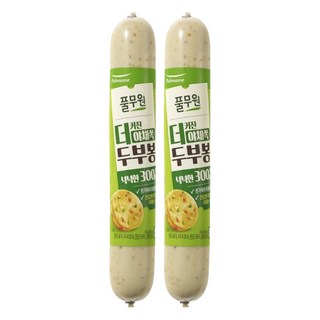 풀무원 더커진 야채쏙 두부봉 어육소시지, 2개, 300g